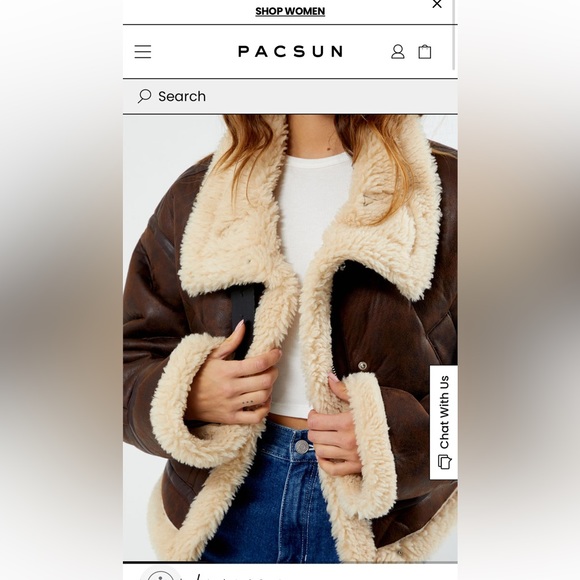 Sherpa faux leather moto jacket - Picture 10 of 10